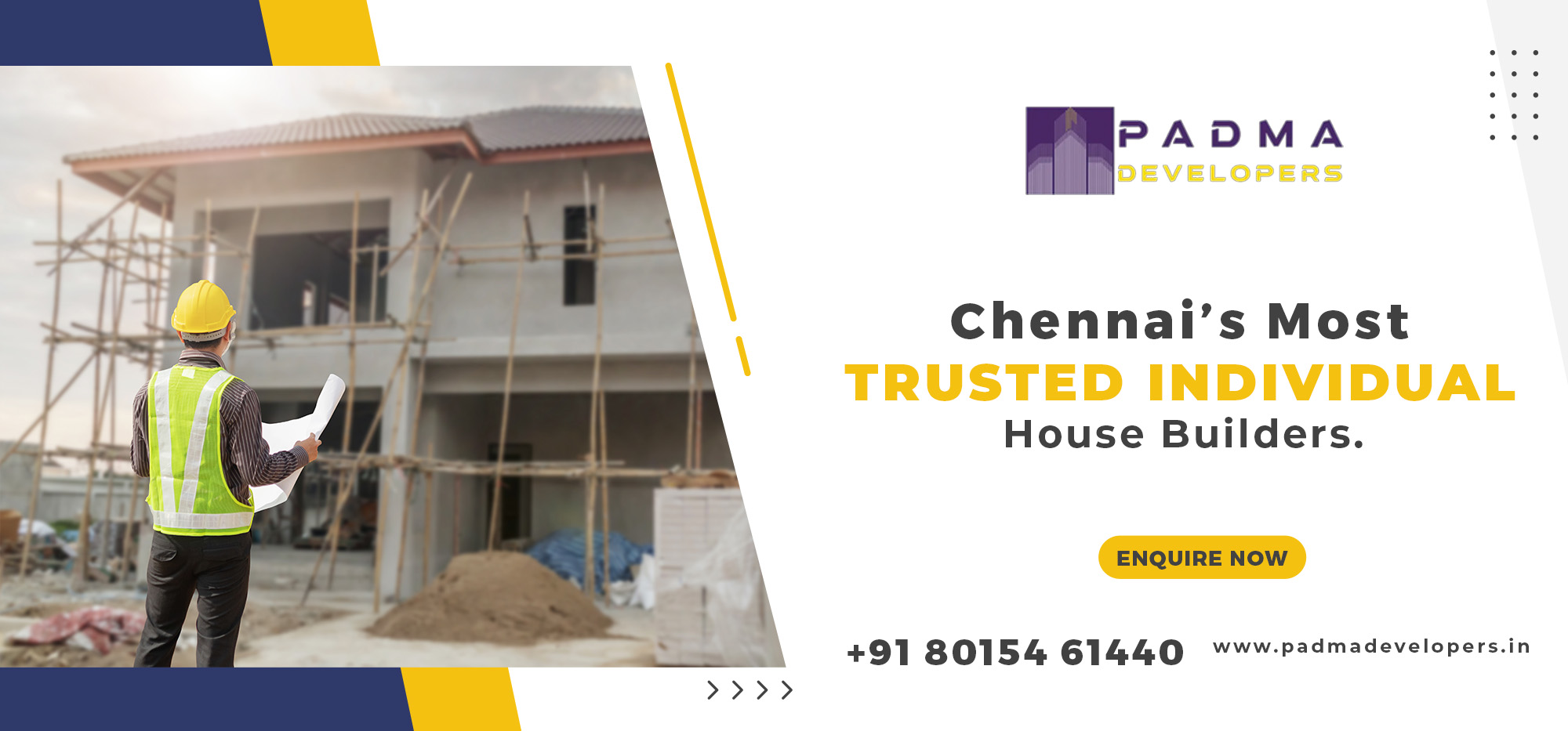 Looking for Individual House Builders in Chennai? Contact Padma Developers
