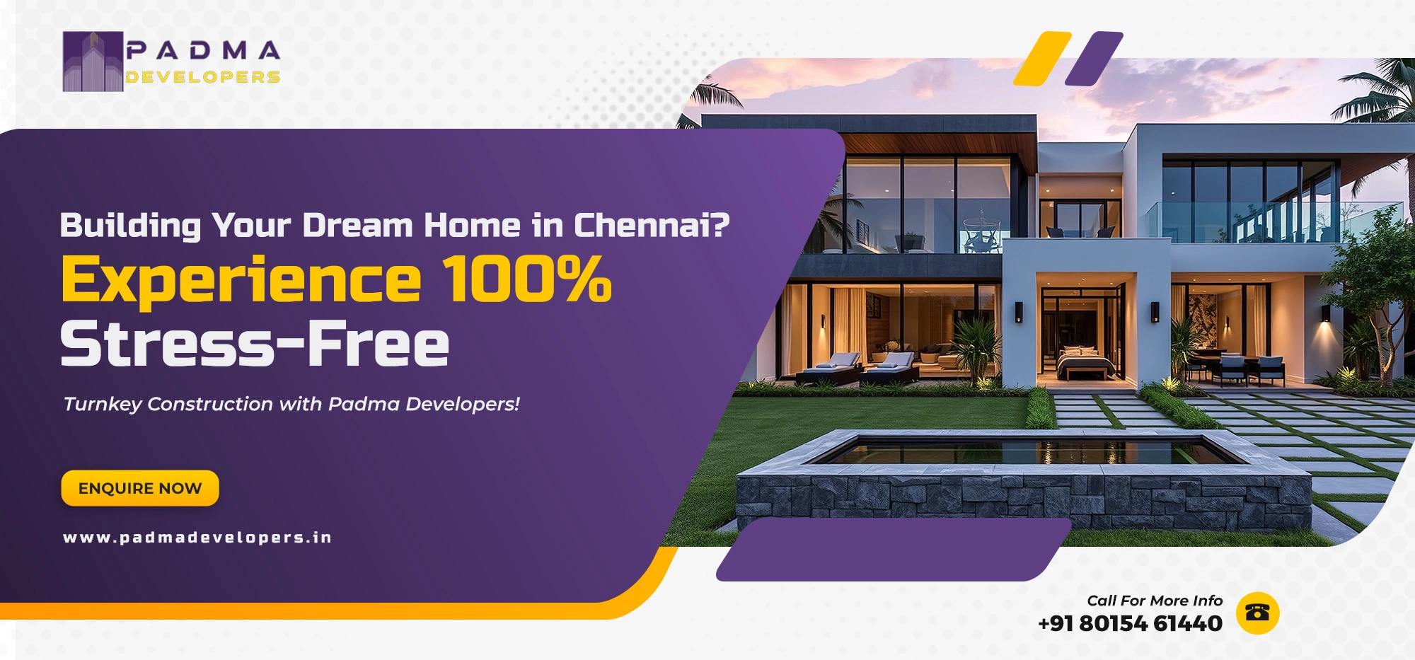 Smart Home Construction Packages in Chennai: Transparent Turnkey Costs by Padma Developers