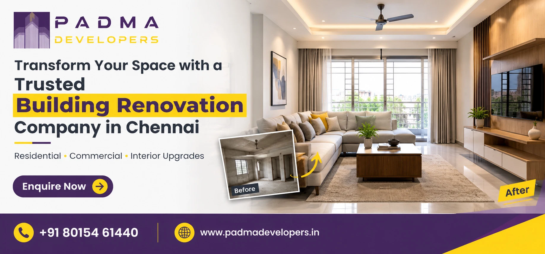  Building Renovation Company in Chennai: Transform Your Space with Padma Developers