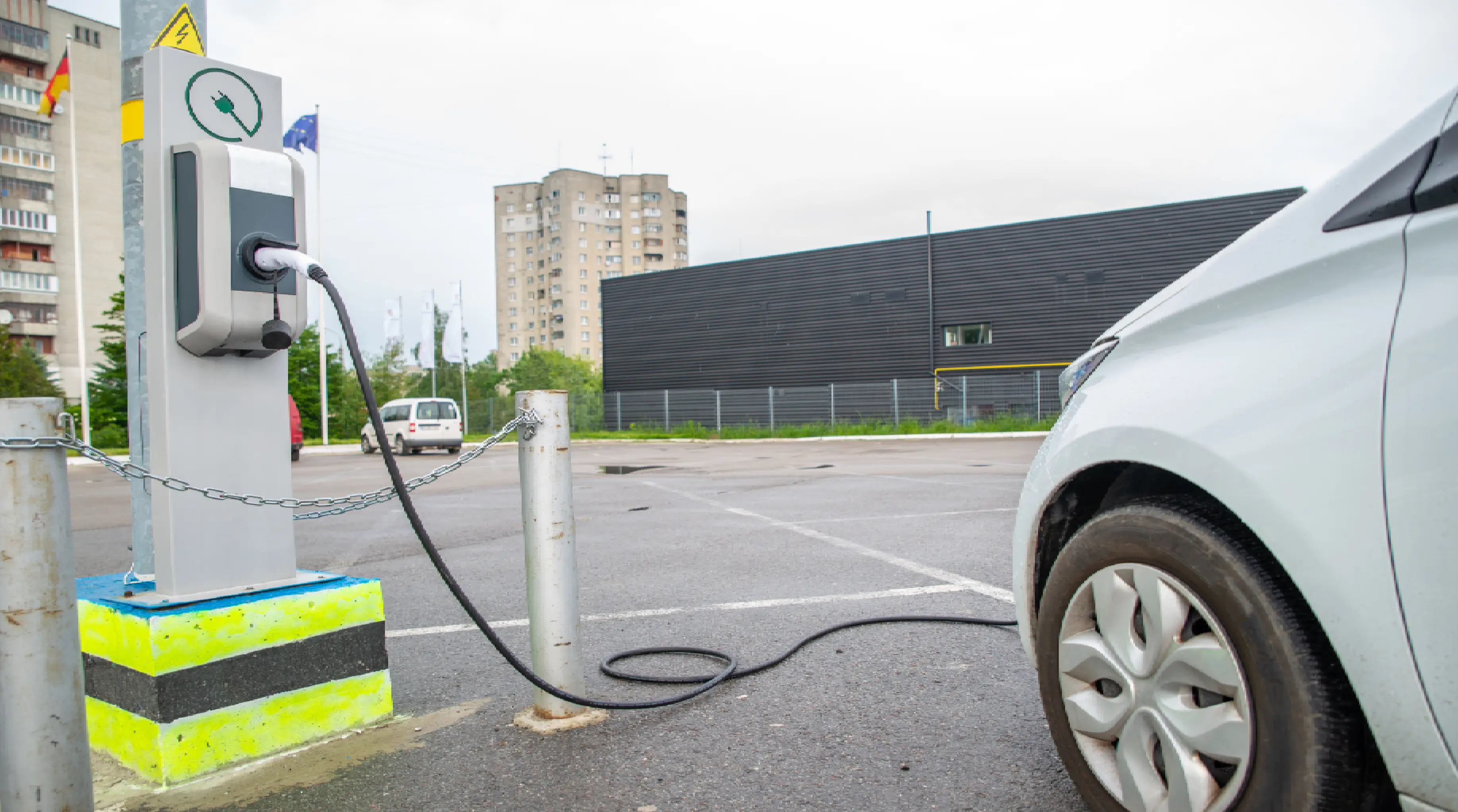 EV CHARGE POINT AT CAR PARKING